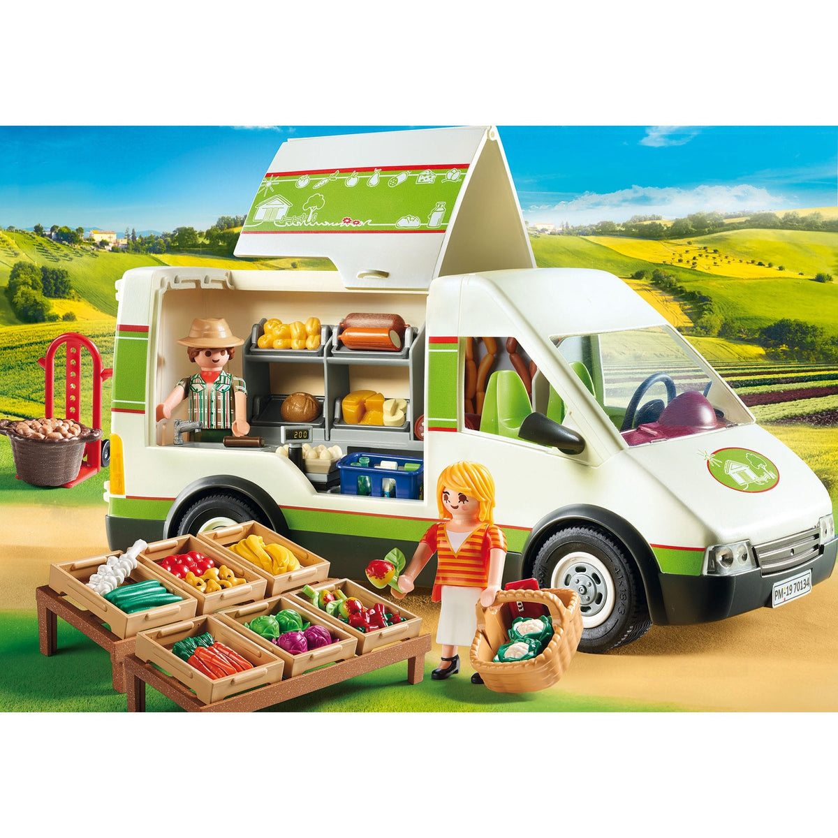 Playmobil Country Mobile Farm Market-70134-Animal Kingdoms Toy Store
