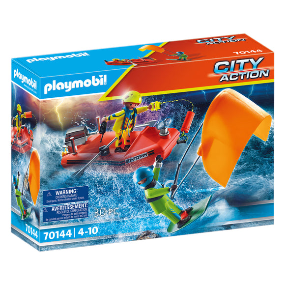 Playmobil Kitesurfer Rescue with Speedboad