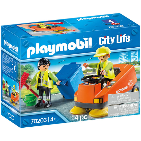 Playmobil City Life Street Sweeper-70203-Animal Kingdoms Toy Store