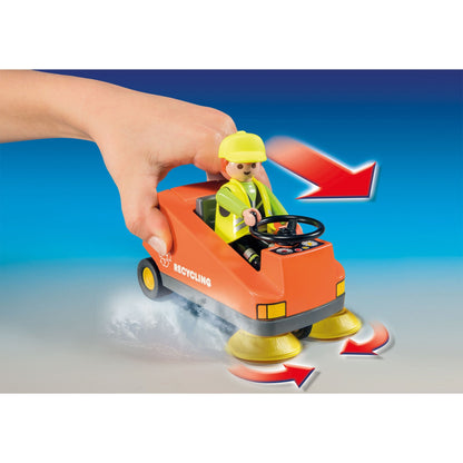 Playmobil City Life Street Sweeper-70203-Animal Kingdoms Toy Store