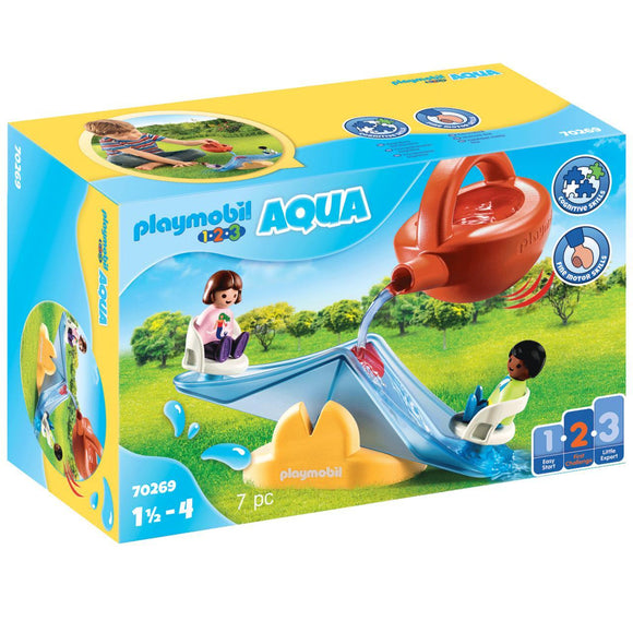 Playmobil 1.2.3. Water Seesaw with Watering Can-70269-Animal Kingdoms Toy Store