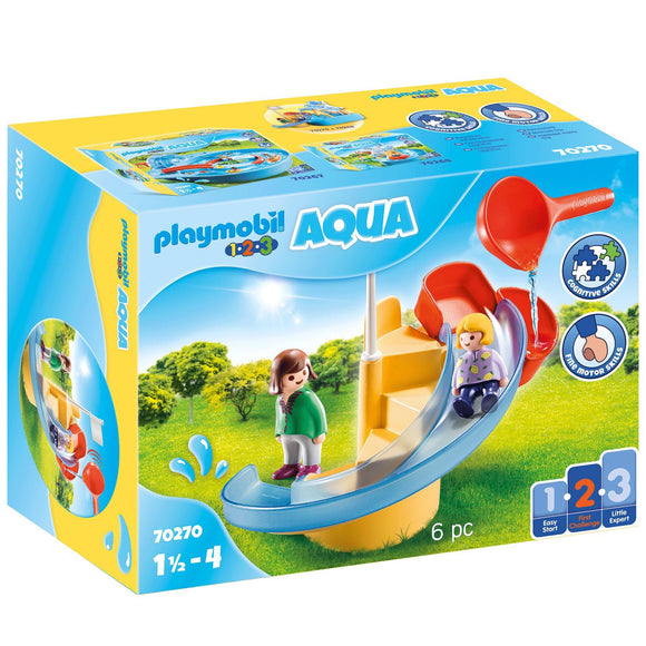 Playmobil 1.2.3. Water Slide-70270-Animal Kingdoms Toy Store