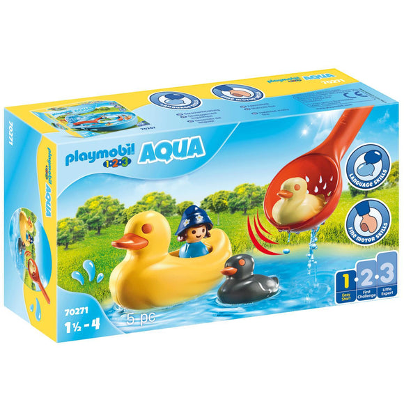Playmobil 1.2.3. Duck Family-70271-Animal Kingdoms Toy Store