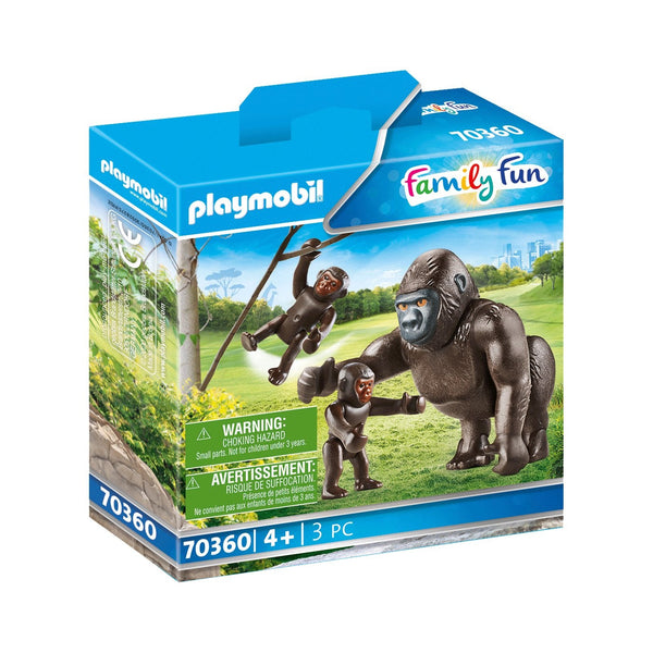 Playmobil Gorilla with Babies-70360-Animal Kingdoms Toy Store
