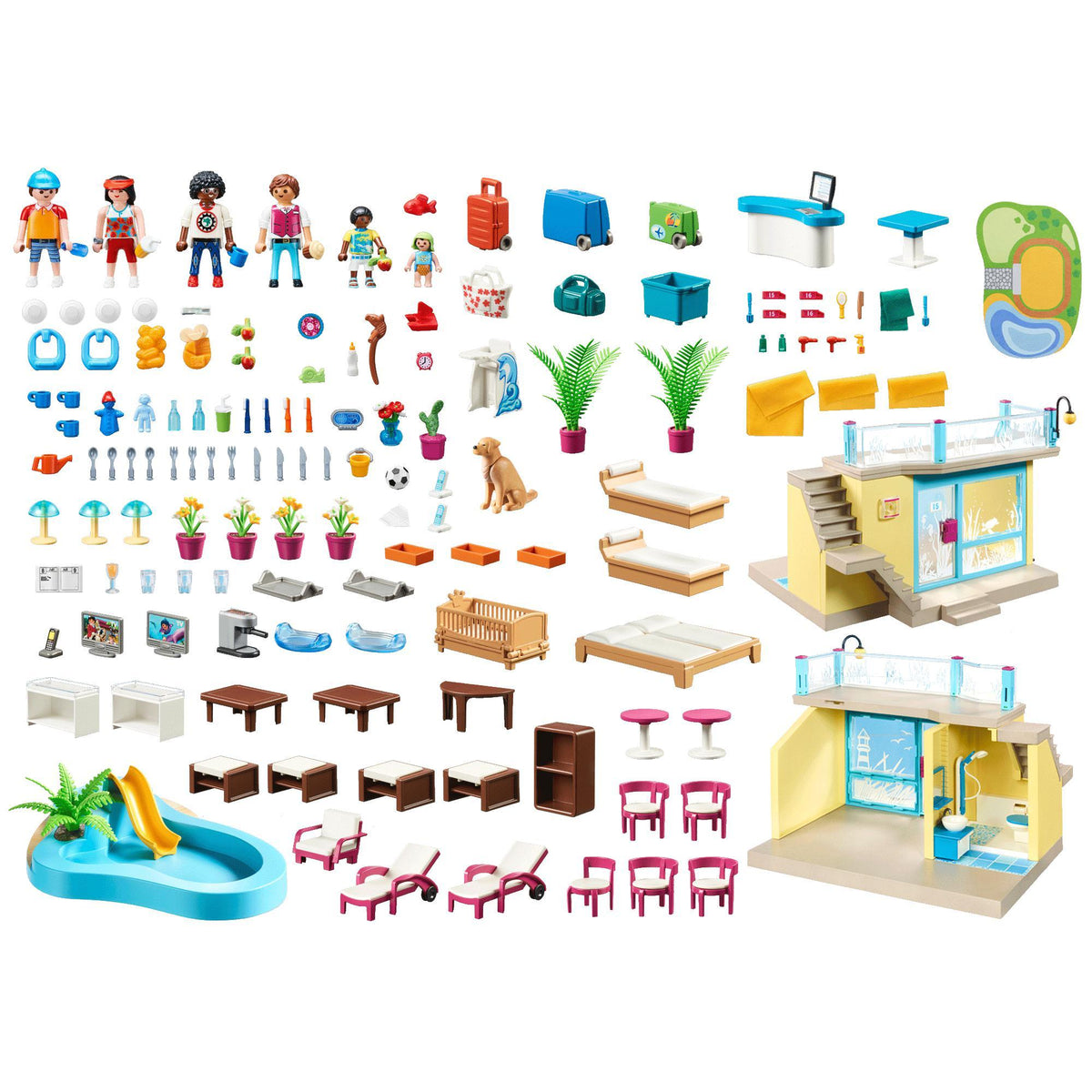Playmobil Family Fun Beach Hotel-70434-Animal Kingdoms Toy Store