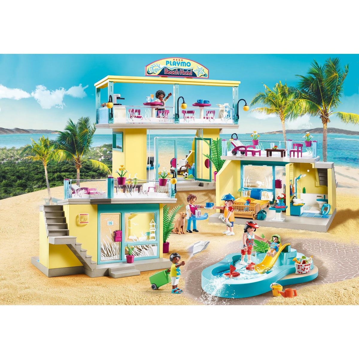 Playmobil Family Fun Beach Hotel-70434-Animal Kingdoms Toy Store