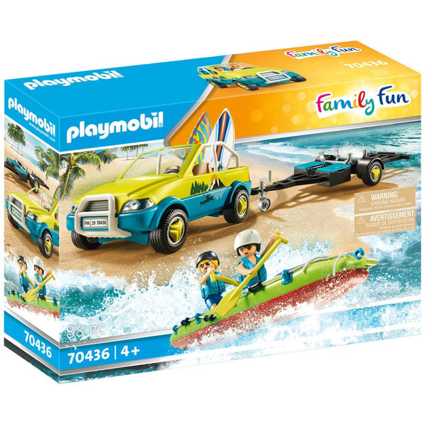 Playmobil Family Fun Beach Car with Canoe-70436-Animal Kingdoms Toy Store