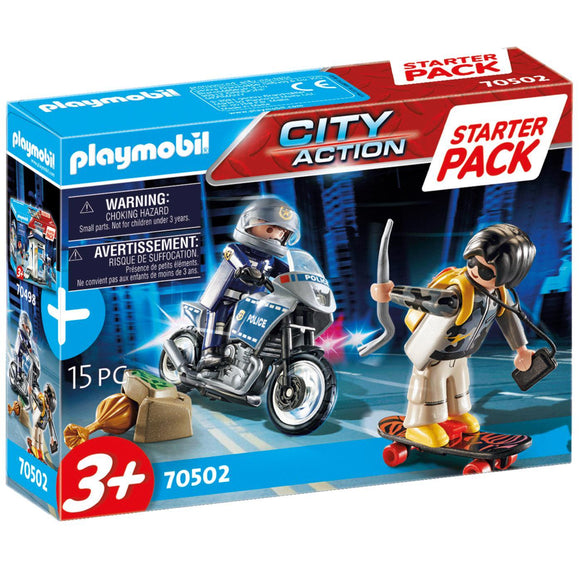 Playmobil City Action Starter Pack Police Chase-70502-Animal Kingdoms Toy Store