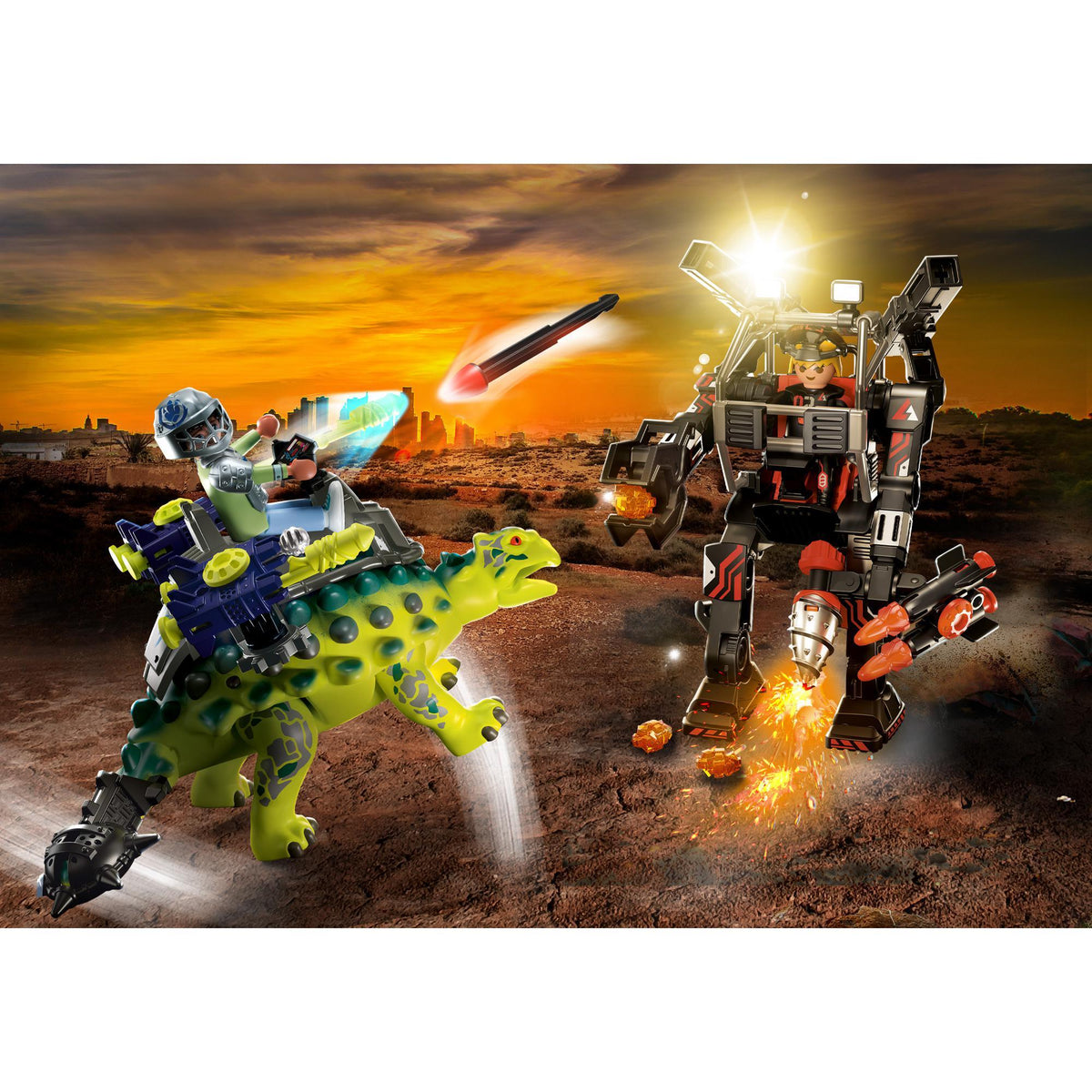 Playmobil Dino Rise Saichania: Invasion of the Robot-70626-Animal Kingdoms Toy Store