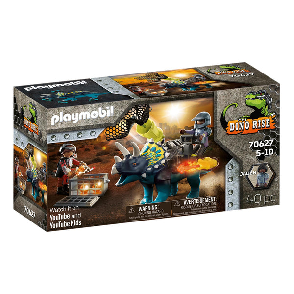 Playmobil Dino Rise Triceratops: Battle for the Legendary Stones-70627-Animal Kingdoms Toy Store
