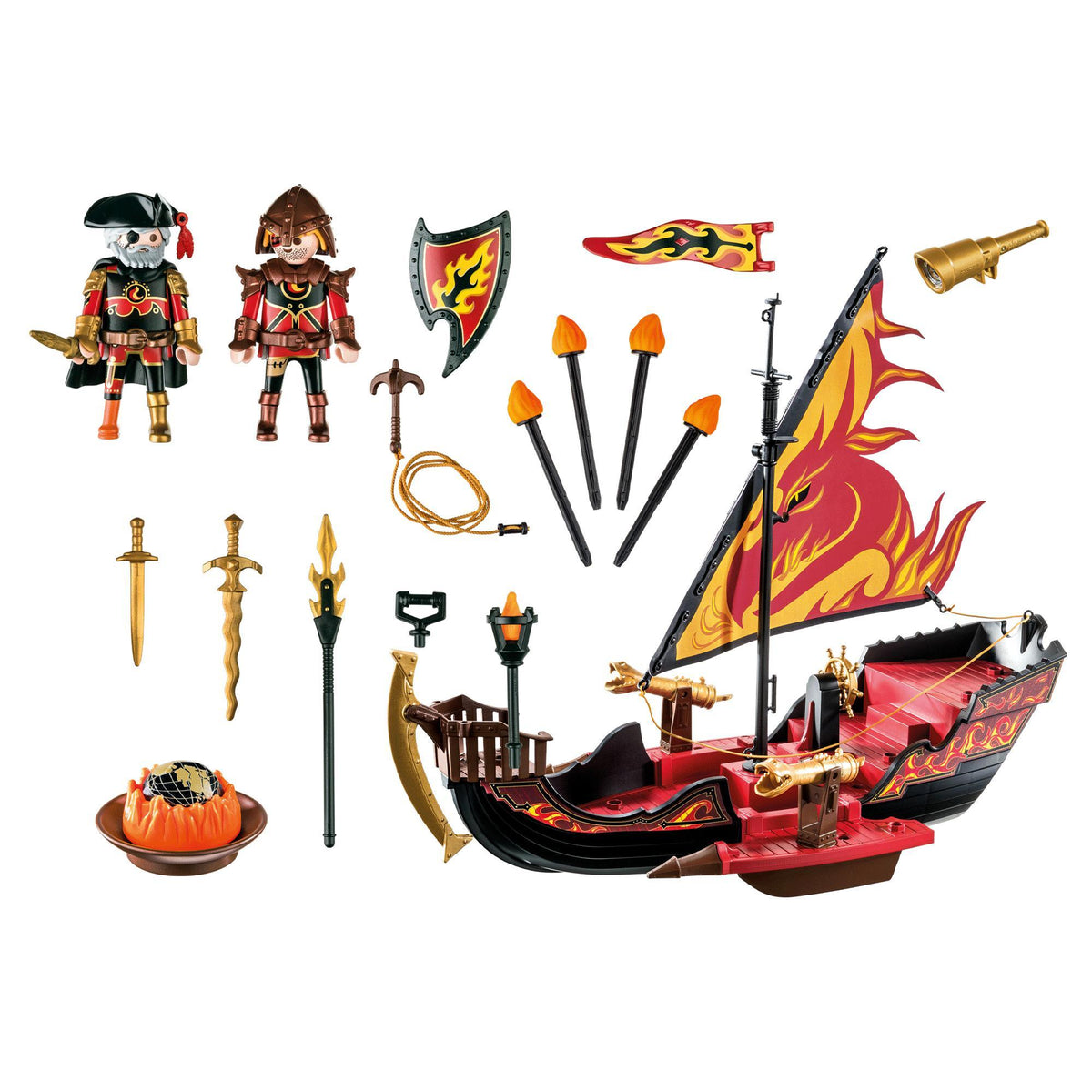 Playmobil Novelmore Burnham Raiders Fire Ship-70641-Animal Kingdoms Toy Store