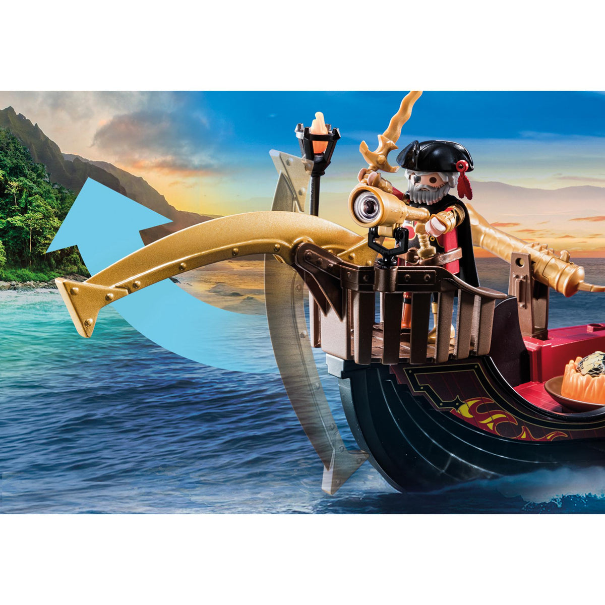Playmobil Novelmore Burnham Raiders Fire Ship-70641-Animal Kingdoms Toy Store