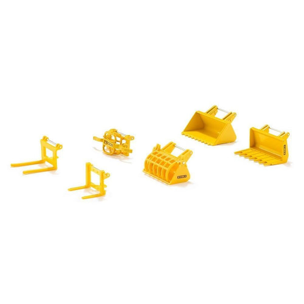 Siku 1:32 Front Loader Accessories Set - Yellow-SKU7070-Animal Kingdoms Toy Store