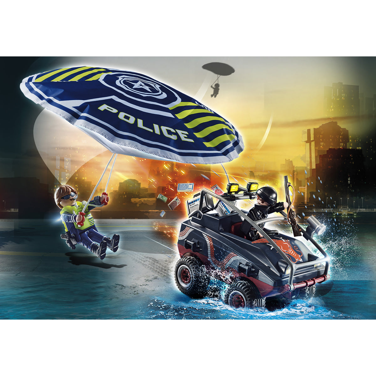 Playmobil Parachute with Amphibious Vehicle