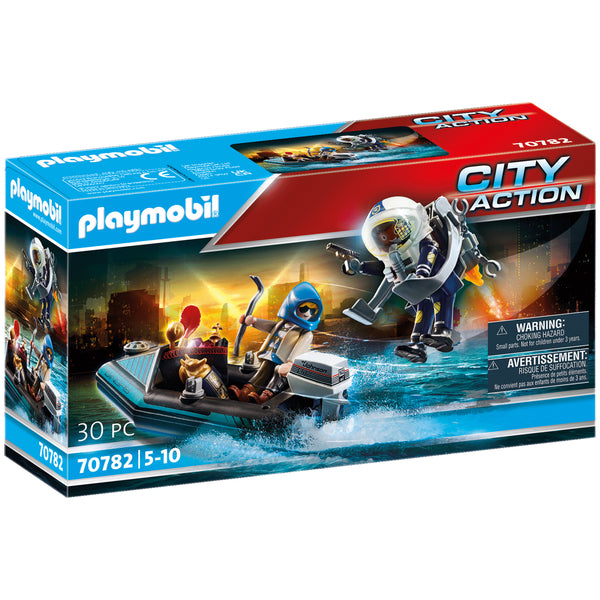 Playmobil Police Jet Pack with Boat