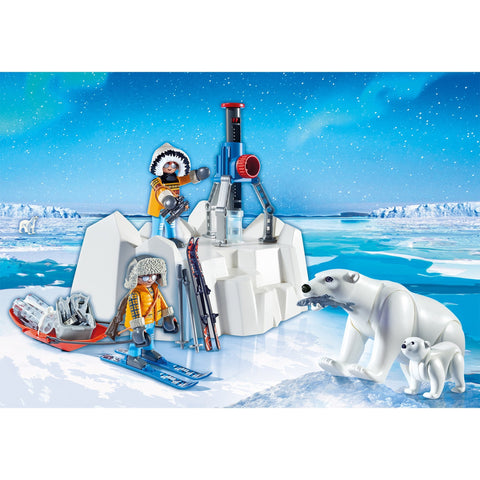 Playmobil Arctic Explorer with Polar Bears-9056-Animal Kingdoms Toy Store