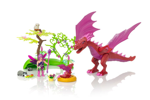 Playmobil Fairies Friendly Dragon With Baby