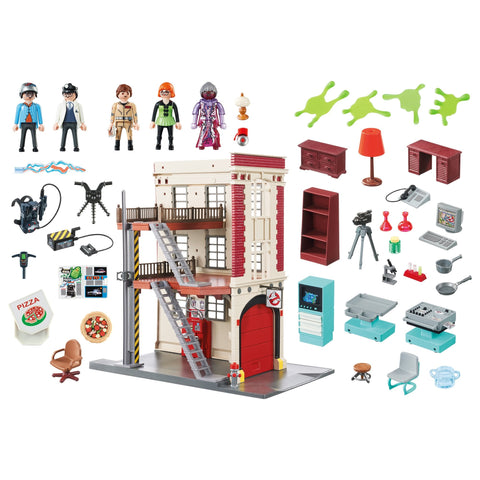 Playmobil Ghostbuster Firehouse-9219-Animal Kingdoms Toy Store
