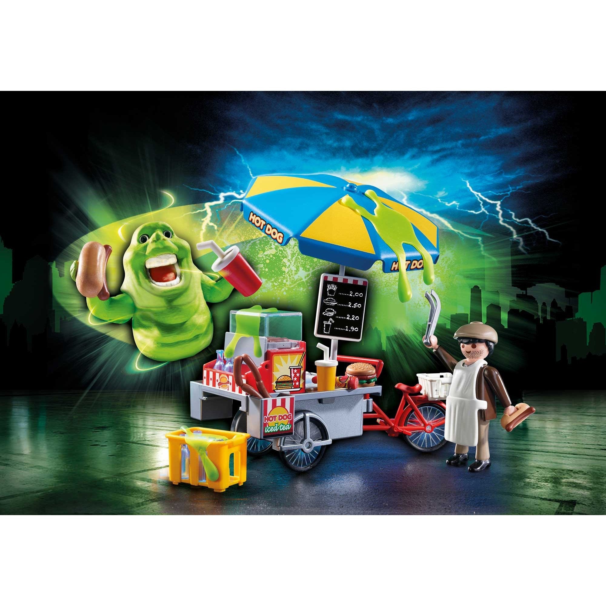 Playmobil Ghostbuster Slimer Hotdog Stand – Animal Kingdoms Toy