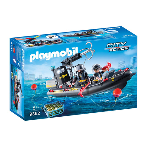 Playmobil Tactical Unit Boat-9362-Animal Kingdoms Toy Store