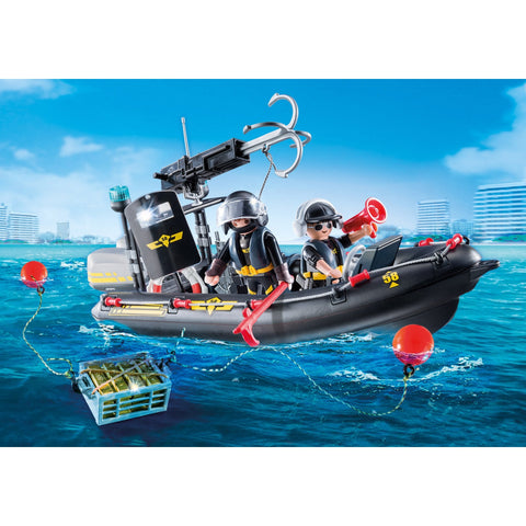 Playmobil Tactical Unit Boat-9362-Animal Kingdoms Toy Store