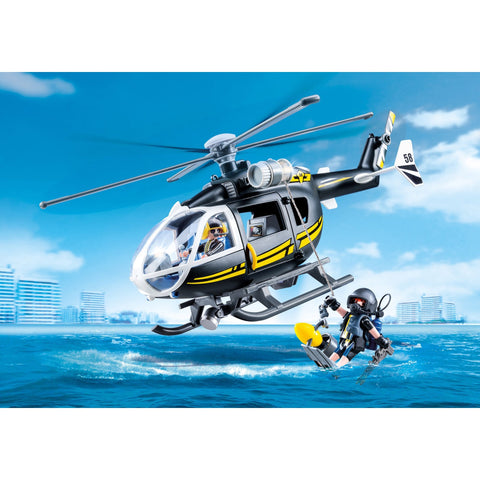 Playmobil Tactical Unit Helicopter-9363-Animal Kingdoms Toy Store