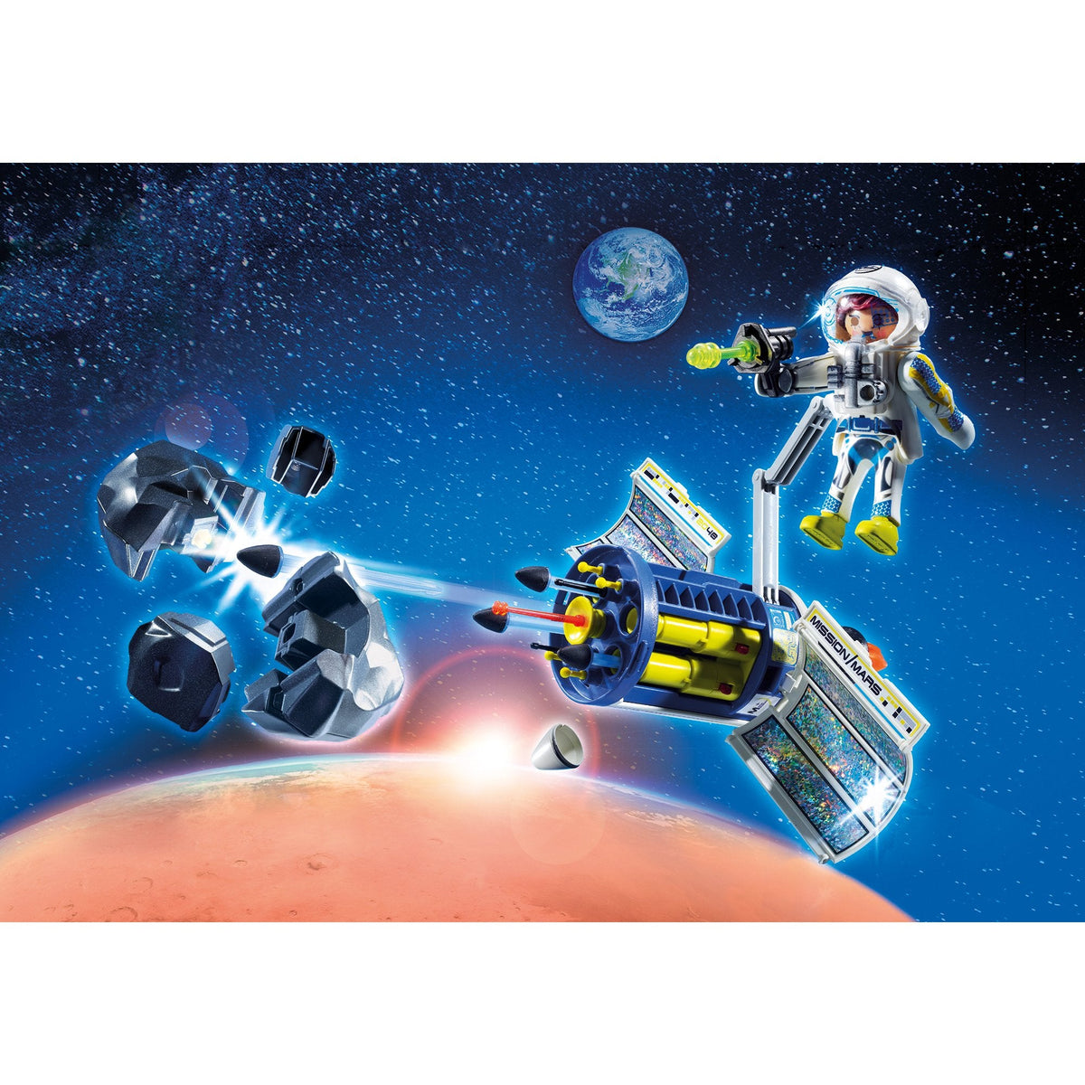 Playmobil Space Satellite Meteroid Laser-9490-Animal Kingdoms Toy Store