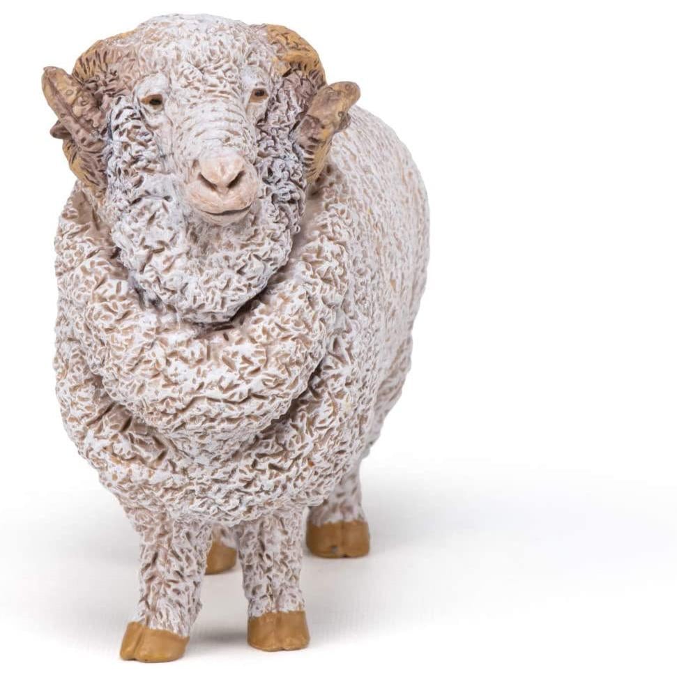 Papo Merino Sheep Ram-51174-Animal Kingdoms Toy Store