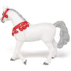 Papo White Arabian Horse in Parade Dress-51568-Animal Kingdoms Toy Store