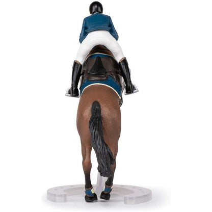 Papo Jumping Horse with Rider-51562-Animal Kingdoms Toy Store