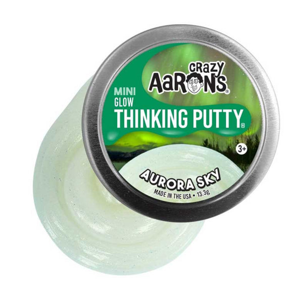 Crazy Aarons Mini Glow Aurora Sky Thinking Putty