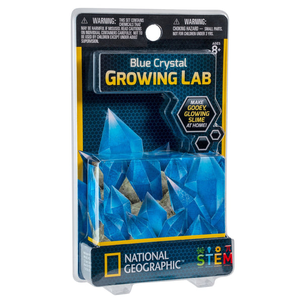National Geographic - Crystal Growing Powder Blue-NGCRYSTALBRCRD-Animal Kingdoms Toy Store
