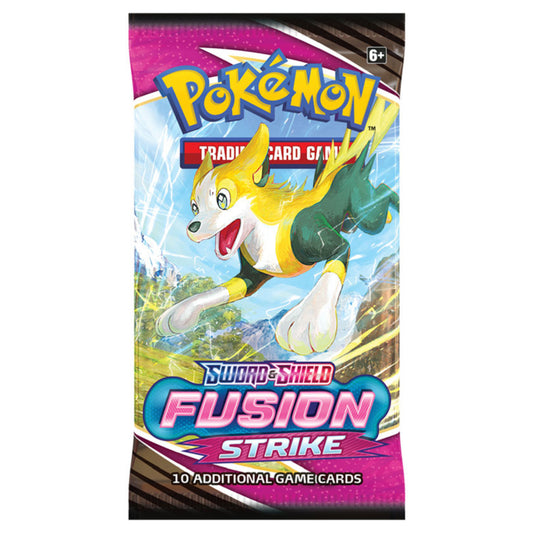 Pokemon TCG Sword and Shield Fusion Strike Booster Pack - Boltund Pack Art