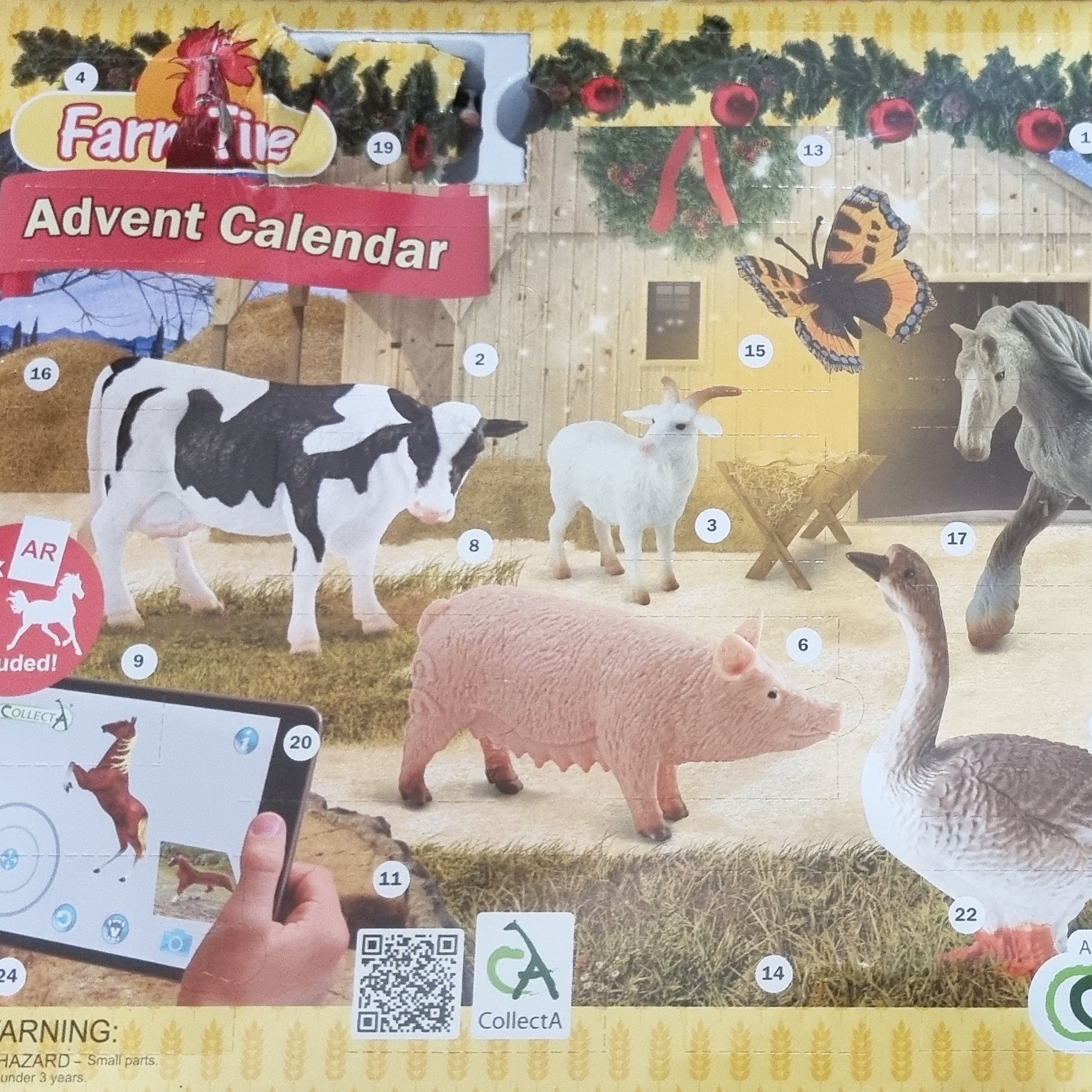 CollectA Advent Calendar Horse and Farm Damaged Box Animal Kingdoms