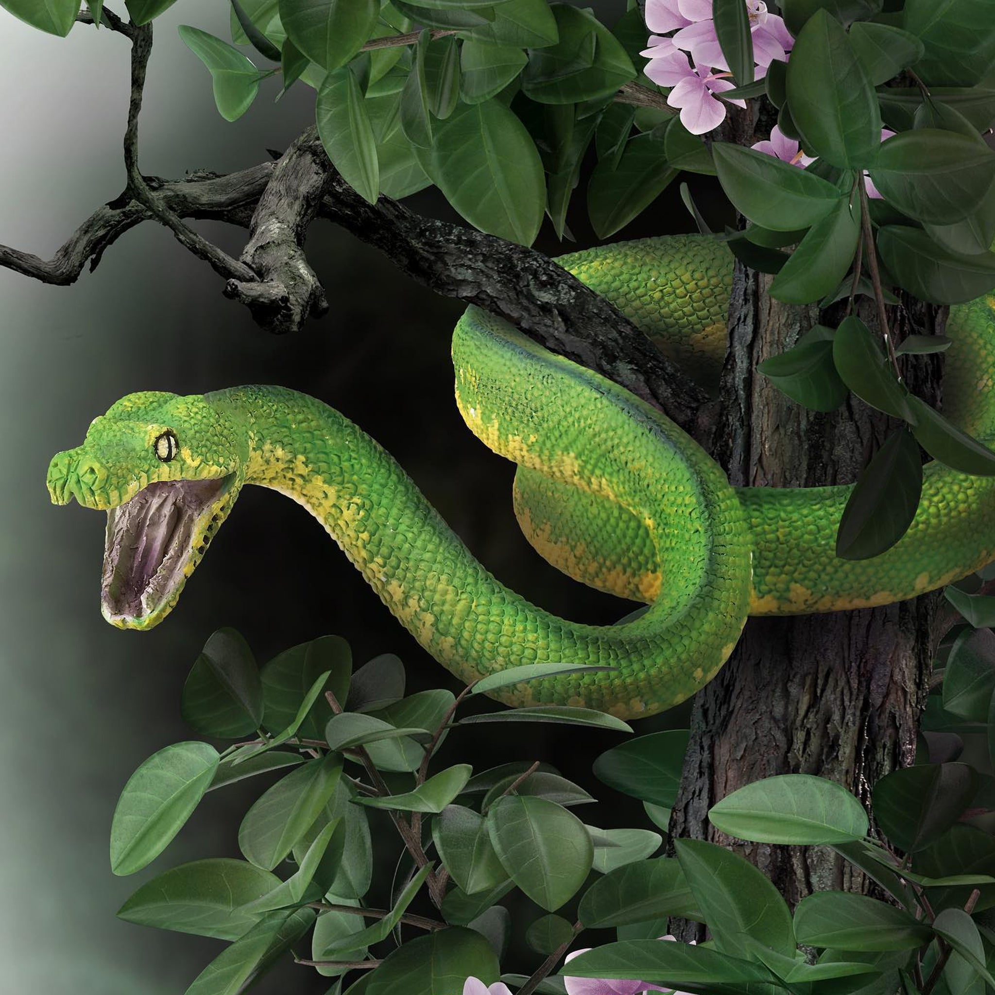 CollectA Green Tree Python – Animal Kingdoms Toy Store