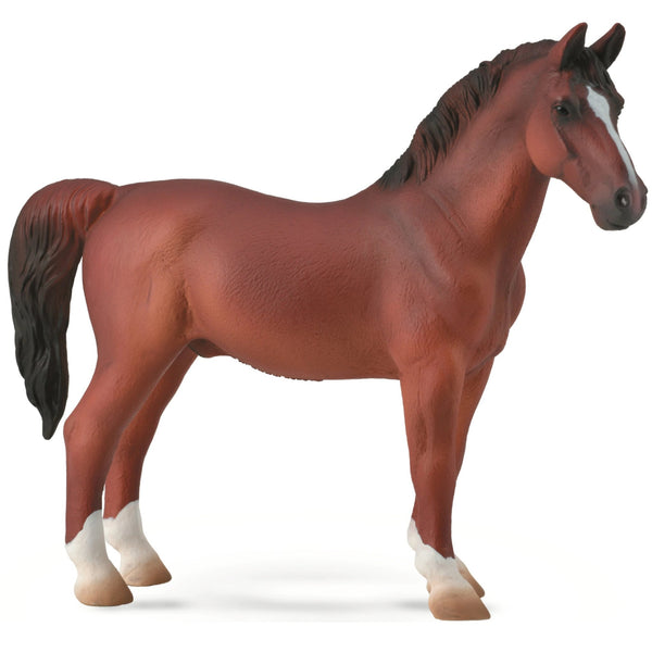 CollectA Hackney Stallion Chestnut-88915-Animal Kingdoms Toy Store