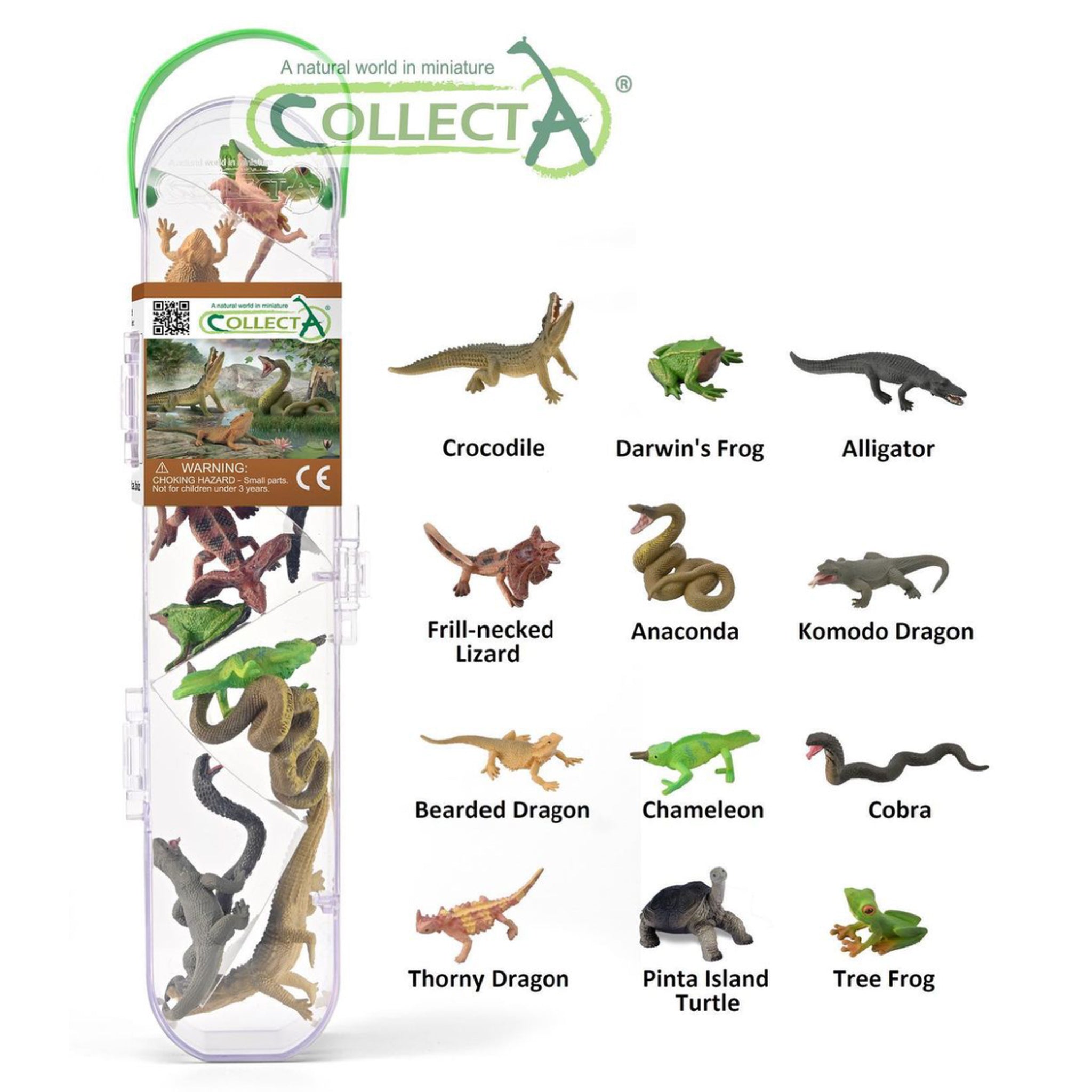 Collecta Store CollectA Mini Reptiles and Amphibians Tube – Animal Kingdoms Toy Store