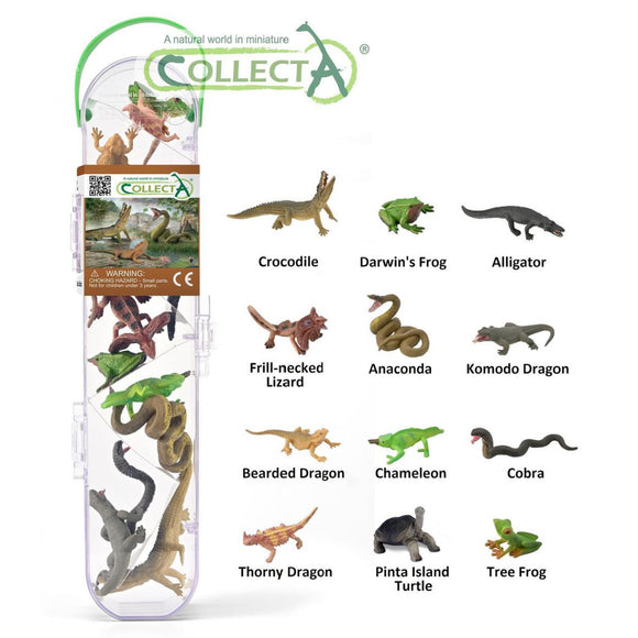 CollectA Mini Reptiles and Amphibians Tube