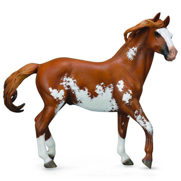 CollectA Mustang Stallion - Chestnut Deluxe 1:12 Scale-88713-Animal Kingdoms Toy Store