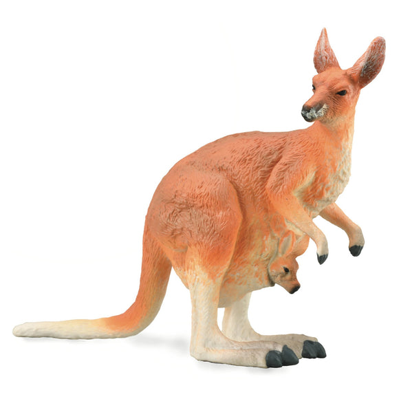 CollectA Red Kangaroo Female with Joey-88921-Animal Kingdoms Toy Store
