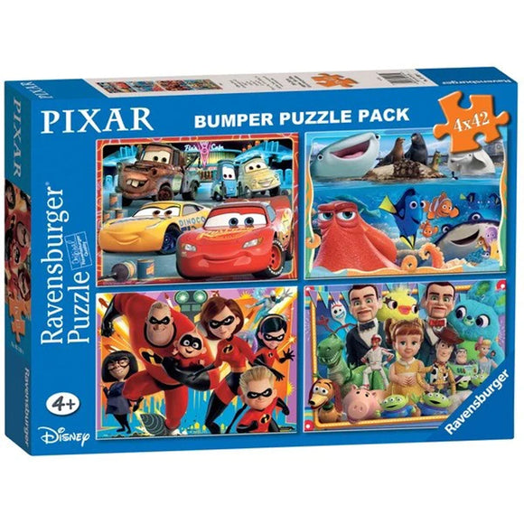 Ravensburger Disney Pixar Bumper Pack Puzzle 4x42pc