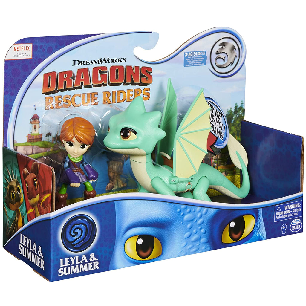 Dreamworks Dragons Rescue Riders - Summer & Leyla – Animal Kingdoms Toy ...
