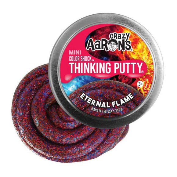 Crazy Aarons Mini Colour Shock Eternal Flame Thinking Putty