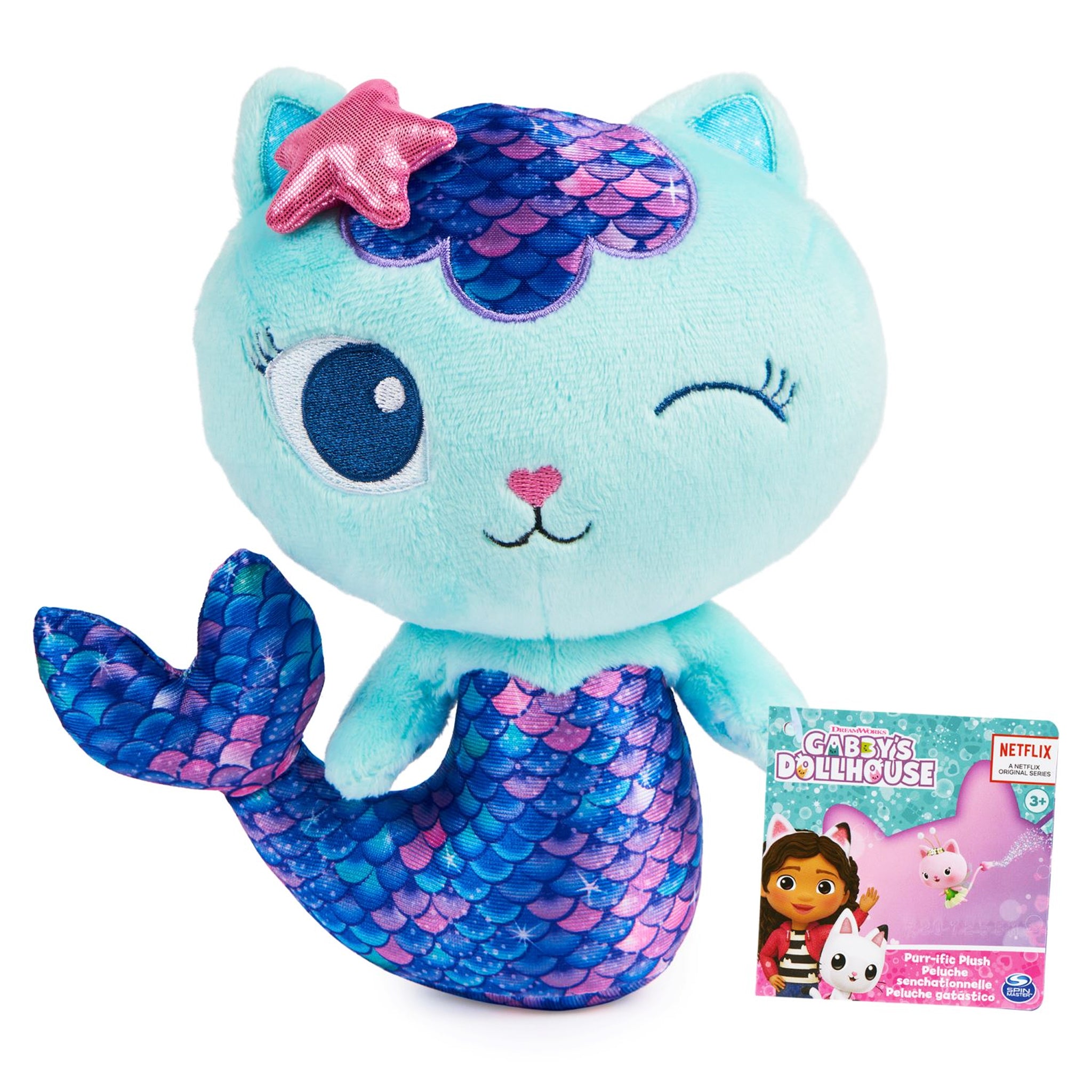 Gabby s Dollhouse Purr ific Plush MerCat Winking Animal Kingdoms gabby-s-dollhouse-purr-ific-plush-mercat-winking-animal-kingdoms