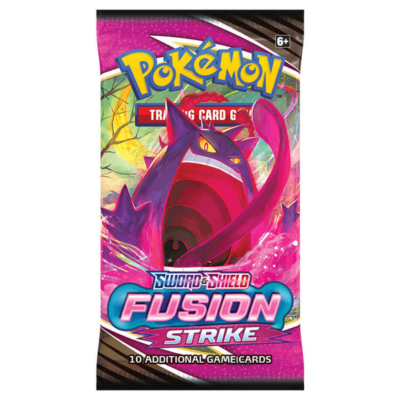Pokemon TCG Sword and Shield Fusion Strike Booster Pack - Gengar Pack Art