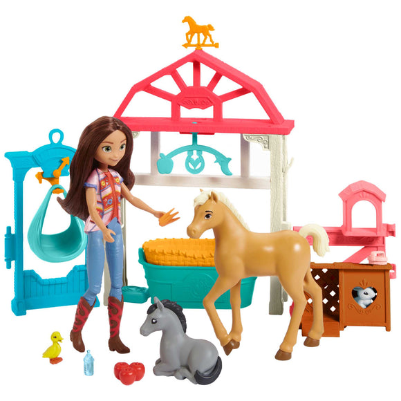Mattel Dreamworks Spirit Lucky's Foal Nursery Playset