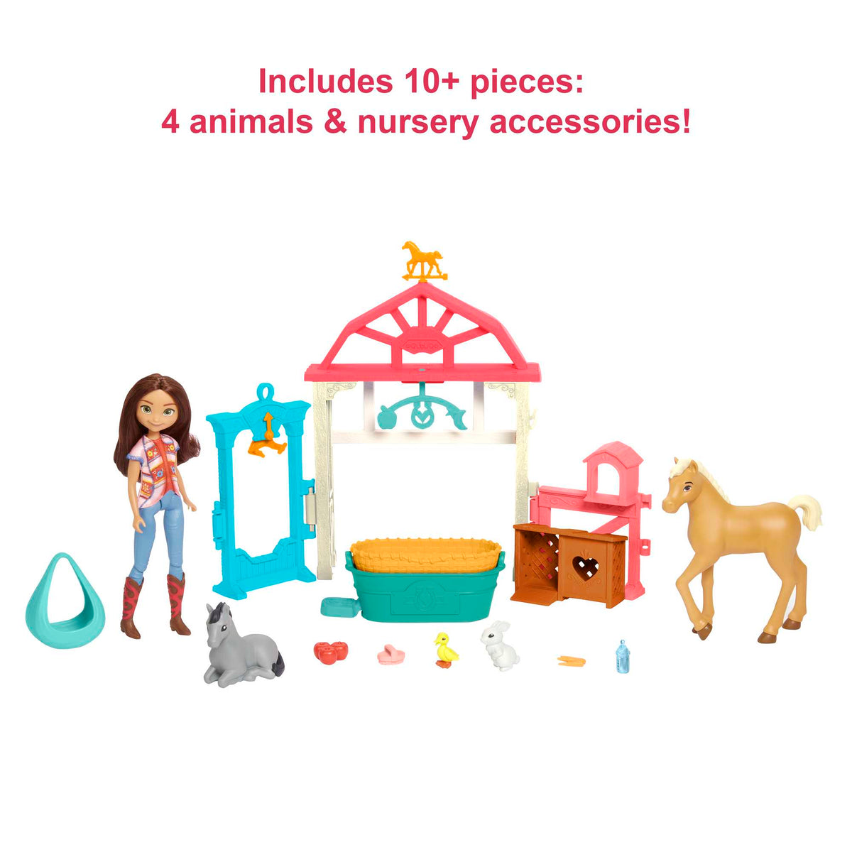 Mattel Dreamworks Spirit Lucky's Foal Nursery Playset