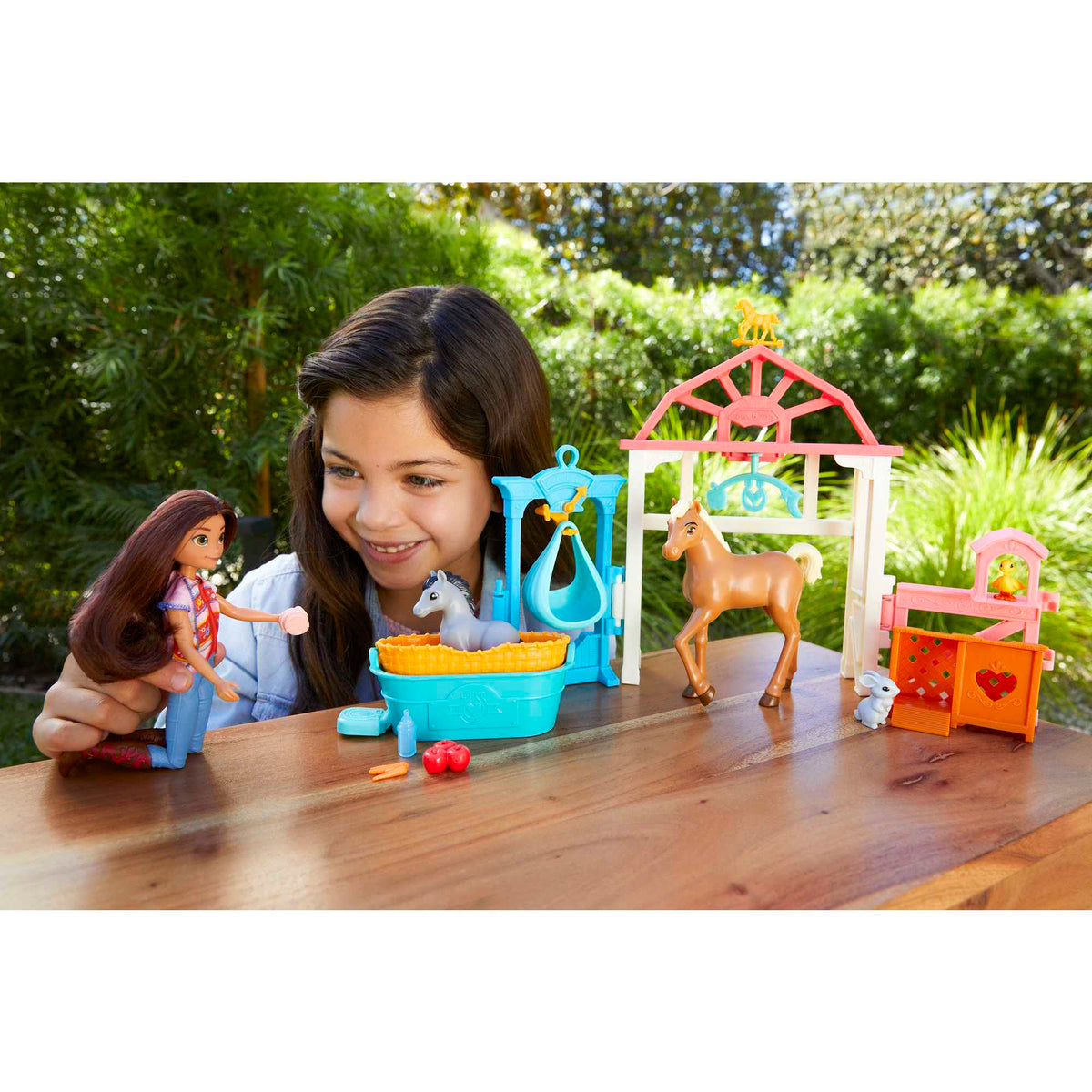 Mattel Dreamworks Spirit Lucky's Foal Nursery Playset