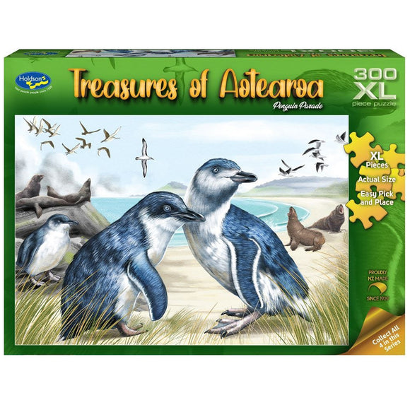 Holdson Penguin Parade Puzzle 300pc XL-73053-Animal Kingdoms Toy Store