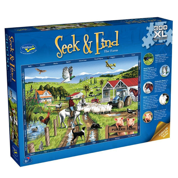 Holdson Seek & Find The Farm 300XL Piece-73034-Animal Kingdoms Toy Store